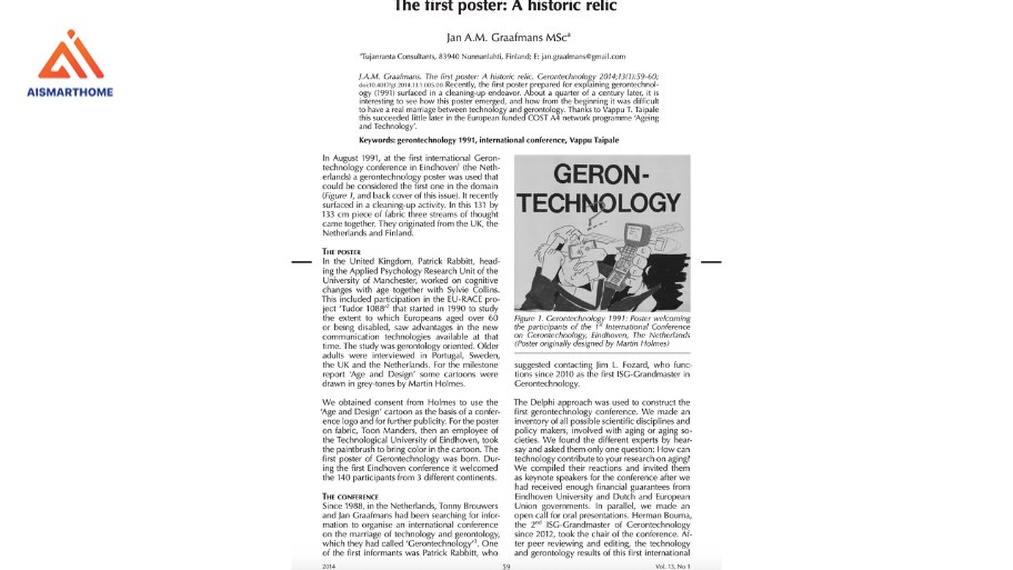1991: Gerontechnology