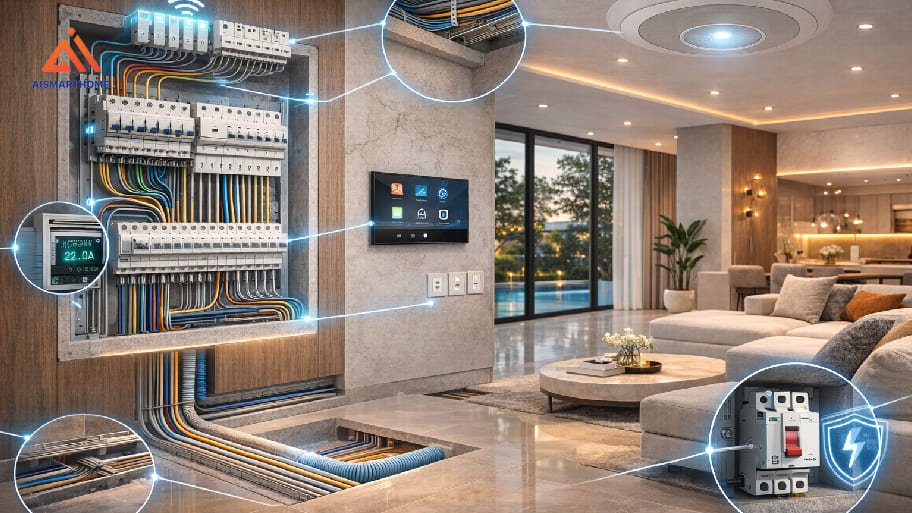 Hệ thống điện thông minh giúp việc bố trí và sắp xếp tiện lợi hơn, dễ dàng mở rộng sau này