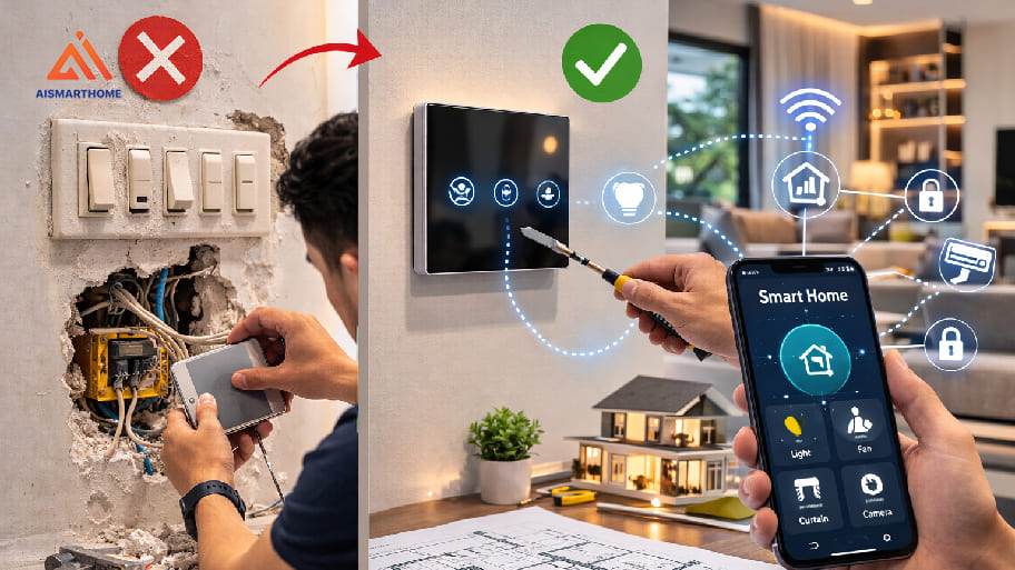 Công tắc trong nhà không được đồng bộ gây bất tiện khi sử dụng