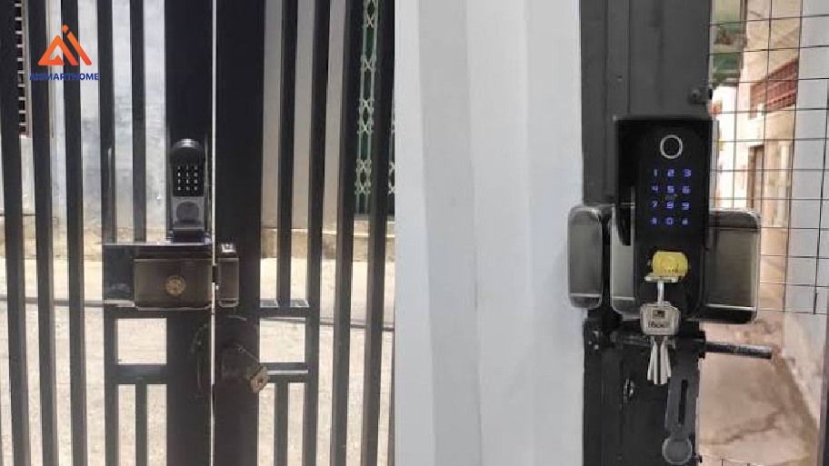 Khóa cửa cổng hỗ trợ kiểm soát người ra vào một cách thuận tiện, đặc biệt phù hợp với những khu vực có nhiều người